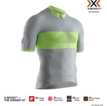 X-Bionic Invent 4.0 T-Shirt Dolomite Grau/Phyton Gelb M