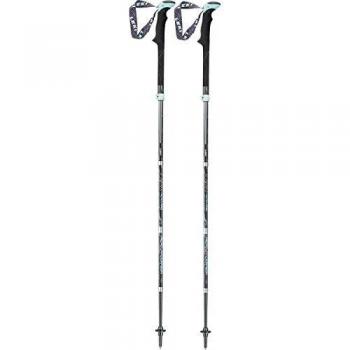 LEKI Damen Micro Vario Carbon Nordic Walking Stock – Anthraciten-Weiß-Kombination