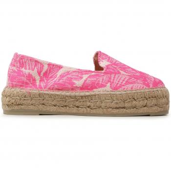 Baumwoll-Espadrilles von Manebi in Rosa mit doppelter Sohle