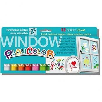 Solid Gouache Stick Kit – 12 Colors – 10 g per Piece – Window One / Playcolor