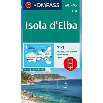 Kompass Wanderkarte 2468 Isola D' Elba 1:25.000: 3in1 Wanderkarte, Mit Aktiv Guide Inklusive Karte Zur Offline Verwendung In Der Kompass-App. Fahrradfahren.