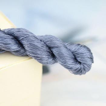 400m Silk Thread for Cross Stitch, Haze Blue Series, 1 Piece