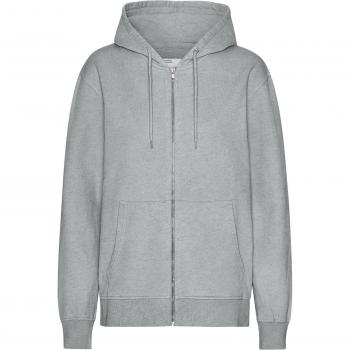 Colorful Standard Men's Classic Organic Zip Hoodie, Heather Grey, Size Small