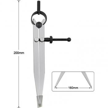 Adjustable Compass Divider with Carbon Steel Wings