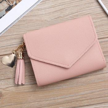 Sac à cartes élégant avec pompon pour femmes