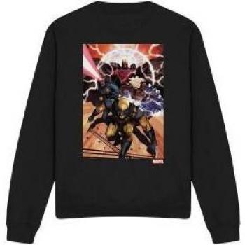 Sweat-shirt Marvel Équipe X-Men Noir Unisexe
