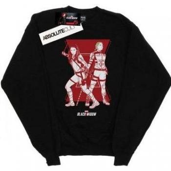 Sudadera de Algodón Negra Marvel Black Widow para Hombre