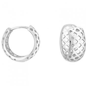 Boucles d'Oreilles Créoles Grille