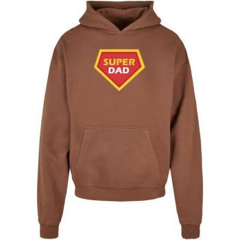 Braunes Kapuzensweatshirt für Väter