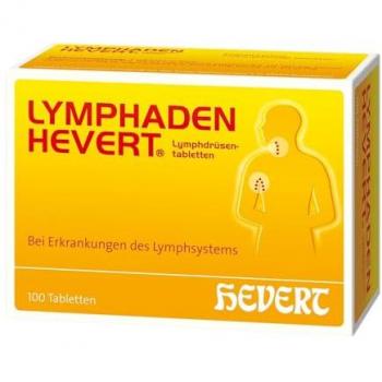 Lymphaden Hevert Lymphdrüsentabletten bei Schwellung und Entzündung der Lymphdrüsen, 100 Stück