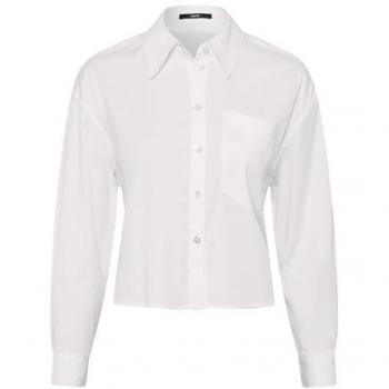 Zero Damen Hemdbluse kurzer Style Brilliant White Gr. 44