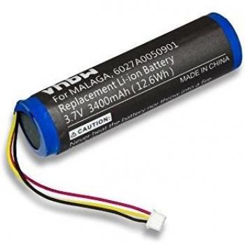 Vhbw 3400mAh Li-ion Battery compatible with TomTom Rider (3.7V)