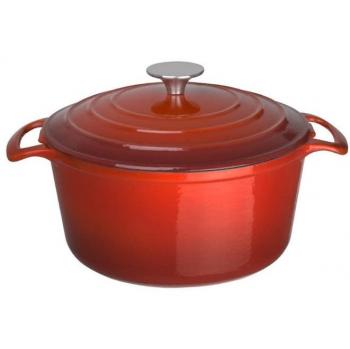 Rotes, rundes Kochgefäß – 3,2 l (205 mm) – Vogue