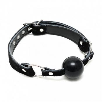Bondage Play Verstellbarer Mundknebel in Schwarz