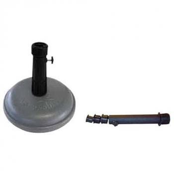 Parasol Rond en Bambou avec Socle en Ciment D480x80MM 16 kg
