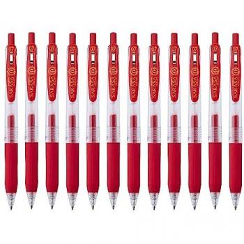 Zebra Sarasa Clip Eco Gel Pen Medium Point Red