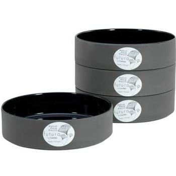 CreaTable Schale »Futuro«, 4 tlg., aus Steinzeug, Pastabowl, Salatschale, Servierschale, Snackschale, Ø 19 cm schwarz