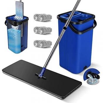 Hardwood and Tile Cleaning Mop & Buckets Set (8L Capacity)