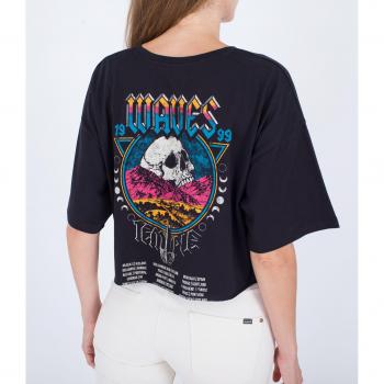 T-shirt manches courtes noir Wave Tour femme M