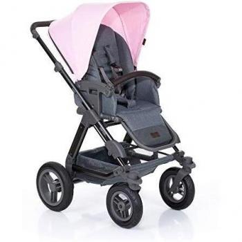Viper 4‑in‑1 Babywanne & Sportwagen von ABC Design – Rosa, mit Lufträdern und Teleskopschieber