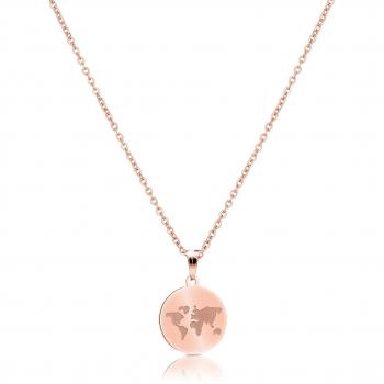 GD GOOD.designs EST. 2015 Collier de pièces de Monnaie avec chaîne Longueur 45cm (Or Rose)
