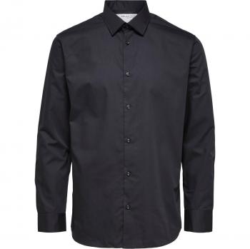Ethan Camicia a Maniche Lunghe Nero XS
