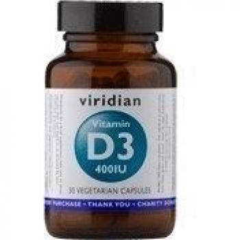 Viridian Vitamina D3 400iu Vegana 30 cápsulas