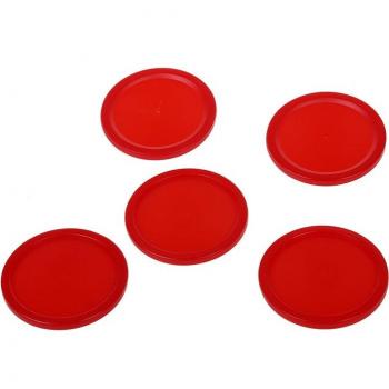 Mini airhockey spelbalsset van 5 stuks (2 inch), geschikt voor kindertafels