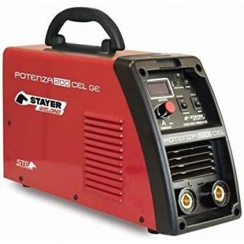 Stayer Saldatrice Inverter ad Elettrodo MMA, Modello Power 200 CE-L, con Potenza Assorbita al 60%, Elettrodo da 5 mm, 200 A, 6 kVA e Peso di 6 kg