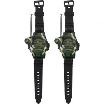 150M Green LCD Radio Walkie Talkie Watch for Children