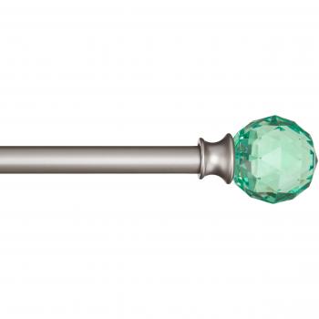 Tenda Green Lime Bastone 1,6 cm con Pallina Sfaccettata 71 cm