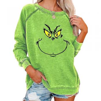 Sweat à Capuche Femme Grinch Imprimé Casual