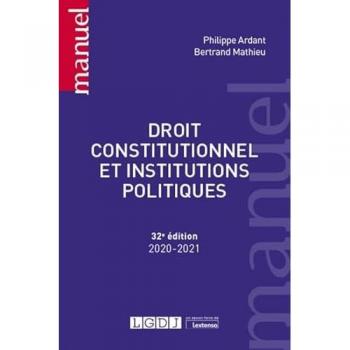 Droit constitutionnel et institutions politiques (2020)