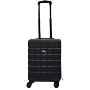 Infinity Leather Universal 8‑Wheel Black Cabin Suitcase – Hard Shell, One Size