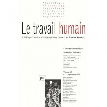 Travail humain 2000, vol. 63 (3)