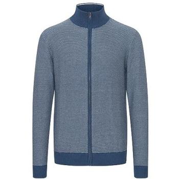 Strickjacke Herren FQ1924 S – Dunkelblau (schwarzes Denim), Baumwoll-Obermaterial