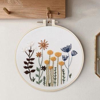 30cm 3D Flower Embroidery Kit for Beginners