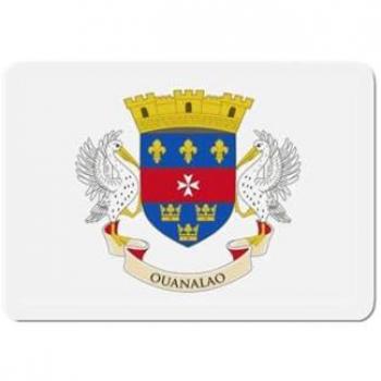 Saint Barthélemy Flag Magnet Bundle – 8 cm Multicolored – 50 Pieces – Resin Composite