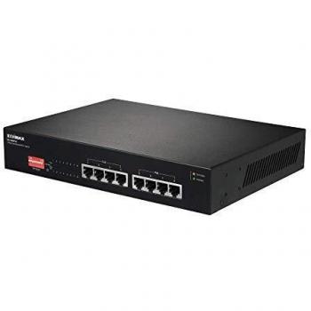 Edimax 8‑Pfeiler Gigabit PoE+ Switch, DIP-Steuerung