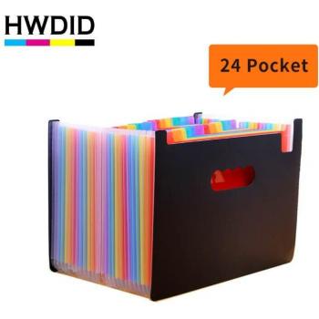 A4 Plastic Expanding File Case – 24-Pocket Organizer for Documents