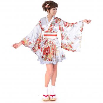 Mini Oiran Dress with Obi – Japanese Pattern