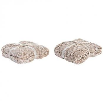 Copriletto Dkd Home Decor Rosa Chiaro 150 x 125 cm (2 Unità)