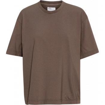 Colorful Cedar Brown Oversized Cotton Top