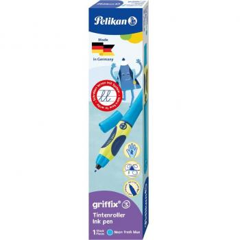 Pelikan Tintenschreiber griffix® für Rechtshänder Neon Fresh Blue