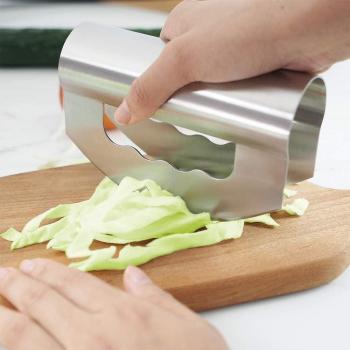 Outils de cuisine mezzaluna hachoir à salade double lame