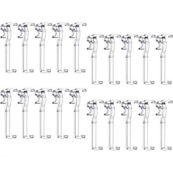 Soporte de cenefa oculta para ventanas, 20 piezas, 2.5 pulgadas