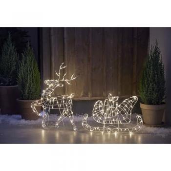 SILHOUETTE Atja 3D‑Weihnachtslicht – 115 × 73 cm, 160 LEDs