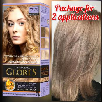 Gloris Semi-Permanent Hair Color 7.3