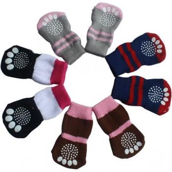 Chaussettes avec empreintes de pattes pour chiens et chats