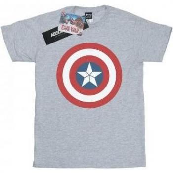 Marvel Damen Captain America Civil War Shield T-Shirt M navy blau